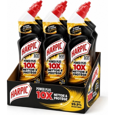 Harpic Powerplus 10x silný WC gel originál 6 x 750 ml – Hledejceny.cz