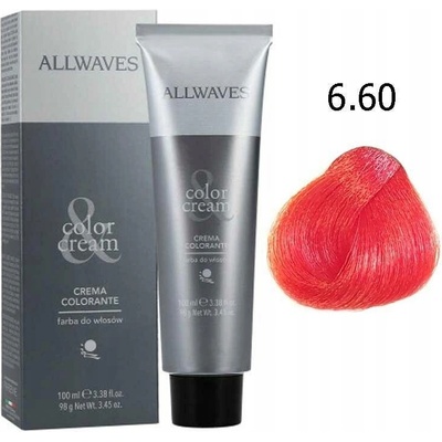 Allwaves Black Sintesis Color Cream 6.60 farba na vlasy Koral 100 ml