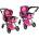 LEAN Toys 2in1 Doll Bogie and Stroller Alice - Pink