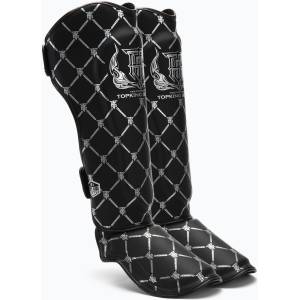 Top King Протектори за подбедрица и стъпала Top King Chain Semi Leather black/silver