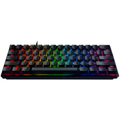 Huntsman V3 Pro Mini - US Layout, Gaming Keyboard, Analog Optical Switch Gen-2, 60% size, Razer Chroma RGB, Detachable Type C Cable, Doubleshot PBT Keycaps, 5052 Brushed Aluminum Alloy Top Case, Rapi (RZ03-04990100-R3M1)