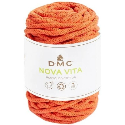 Šňůrková příze na makramé a háčkování NOVA VITA 12 od DMC 250g, oranžová