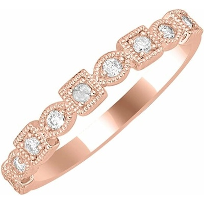 Eppi Jemný eternity prsteň s lab grown diamantmi Tully R44421