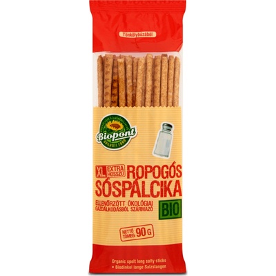 Biopont Bio Špaldové tyčinky extra dlhé slané 90 g
