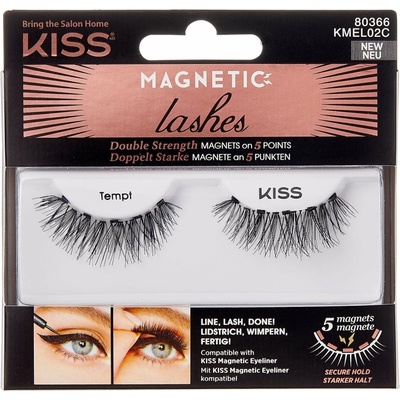 Kiss Magnetické umelé riasy s očnými linkami Magnetic Eyeliner & Lash Kit 02 Tempt