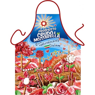 Itati zástera pre milovníkov prosciutta a mozzarelly