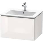 Duravit L-Cube - Шкафче за умивалник 40x62x48 см, 1 чекмедже, лъскаво бяло LC614002222 (LC614002222)