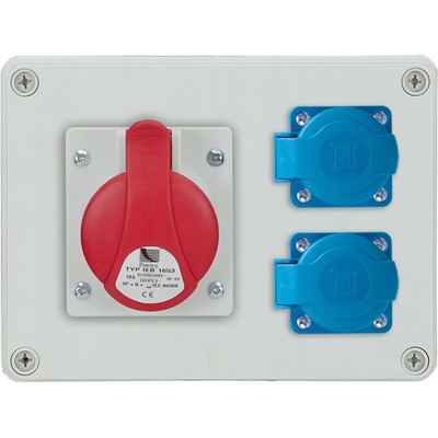 STAVEBNÍ ROZVADĚČ R-BOX 190 1x16A/5P 2x250V PAWBOL B.1602