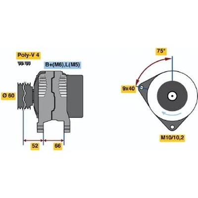 Alternátor BOSCH 0 986 045 201