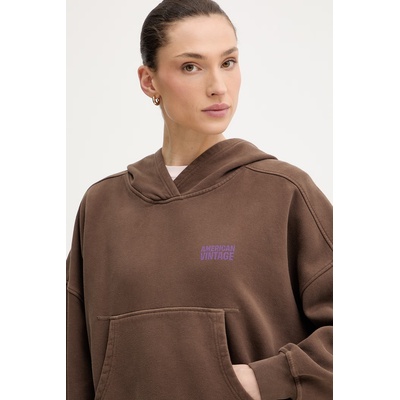 American Vintage суичър с качулка женски памучен (PLI03D)