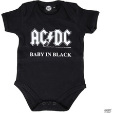 body detské AC/DC Baby in Black Black Metal Kids MK