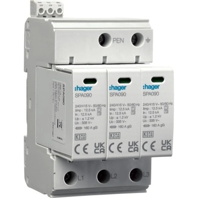 Svodič přepětí T1+T2 Hager SPA930