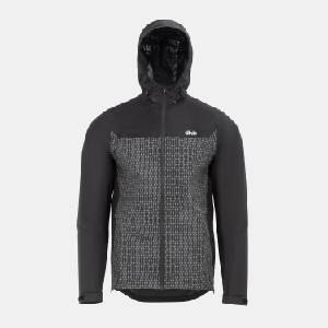 Dhb Мъжко яке Dhb Reflective Cycling Jacket Mens - Black/Reflec