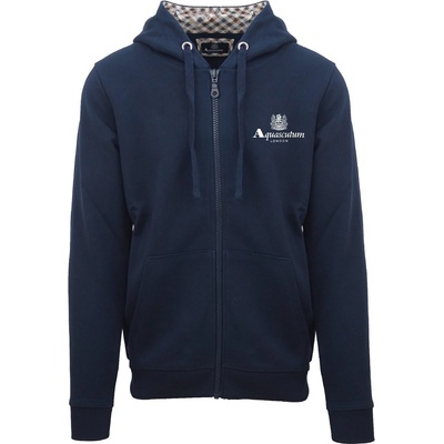 Aquascutum Блуза Aquascutum Men's Zip Hooded Sweatshirt - Navy