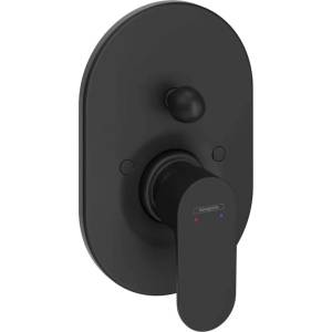 Hansgrohe Rebris S - Скрита смесителна батерия за вана, матово черна 72449670 (72449670)