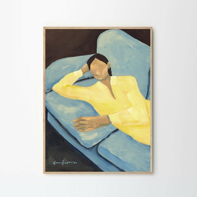 Moikka Plagát Blue Sofa by Hanna Peterson 70x100 cm