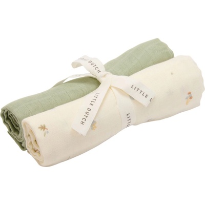 Little Dutch Бебешки памучни пелени Little Dutch - Forest Treasures/Sage, 2 броя, 70 х 70 cm (TE51894030)