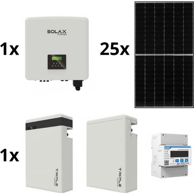 SolaX Power sestava 25 x Jinko 10kWp a měnič 15kW Solax 3f a 11,6 kWh baterie SM9997 – Zboží Dáma