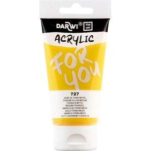 Darwi Dfy АКРИЛНА боя Titanium Yellow Medium 75 ml 1 бр (DF5150075727C)
