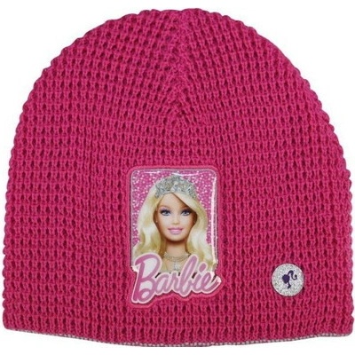 Zimní čepice Barbie růžová
