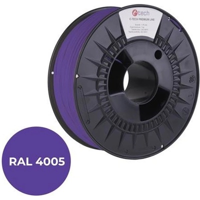 C-Tech Premium Line PLA, modrofialová, RAL4005, 1,75mm, 1kg
