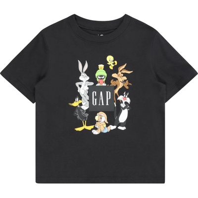 GAP Тениска 'looney tunes' черно, размер 3