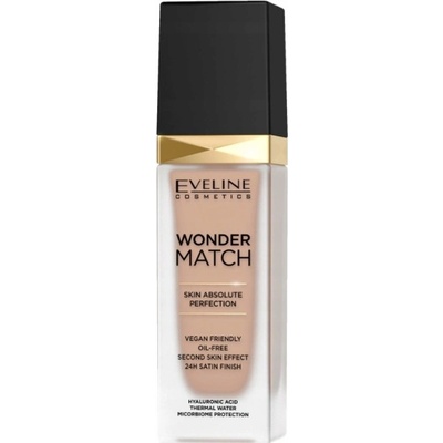 Eveline Cosmetics Wonder Match dlhotrvajúci tekutý make-up s kyselinou hyalurónovou 30 Cool Beige 30 ml