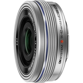 Olympus OM SYSTEM objektiv 14-42 mm EZ F3.5-5.6 silver V335370SW000