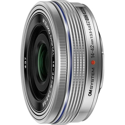 Olympus OM SYSTEM objektiv 14-42 mm EZ F3.5-5.6 silver V335370SW000