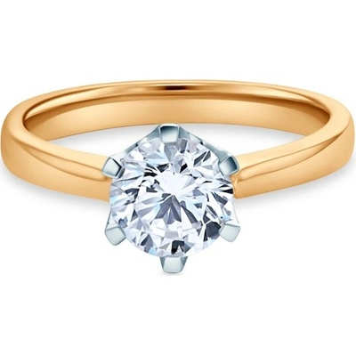 Savicki Zásnubný prsteň dvojfarebné zlato laboratórny diamant SAVR39803 YW LGD 100