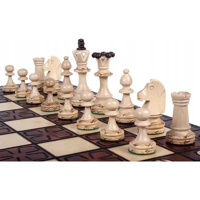 Dřevěné šachy JUNIOR - originální polské Sunrise Chess & Games