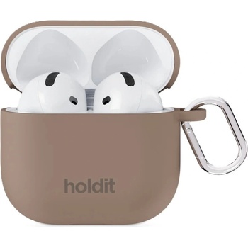 Holdit Калъф Holdit Silicone Case Solid AirPods 4 Mocha Brown