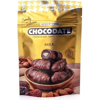 Chocodate čokodatle s mandlí v méčné čokoládě 90 g