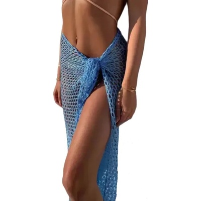 Amparo Miranda Dlhý plážový prehoz Fishing net S204 modrá
