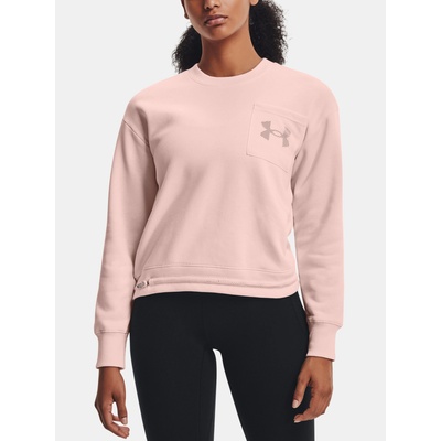 Дамски суитшърт Under Armour Rival Fleece Mesh Crew Under Armour | Rozov | ЖЕНИ | XS