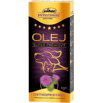 Vitar Veterinae Ostropestřec olej 500 ml