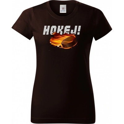 Hokej v srdci V2 Dámské tričko Basic