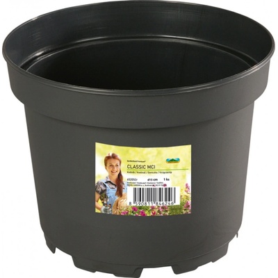 Nohel Garden květináč CLASSIC MCI lehčený plastový černý 29 cm