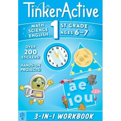 Tinkeractive 1st Grade 3-In-1 Workbook: Math, Science, English Language Arts Krasner JustinPaperback