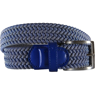 Alberto Multicolor Braided Belt Blue 115