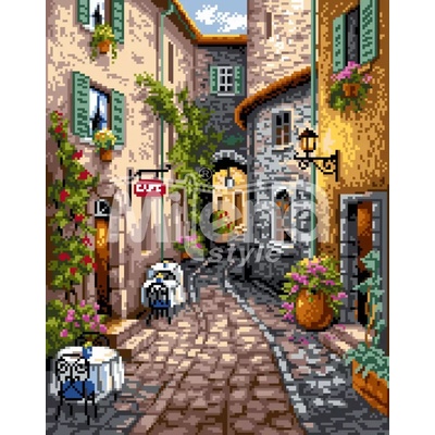 Milena Style Уличка във Франция - диамантен гоблен