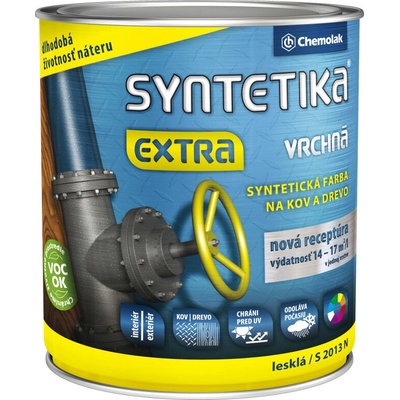 Chemolak Syntetika EXTRA S 2013 lesklá 8L RAL1020