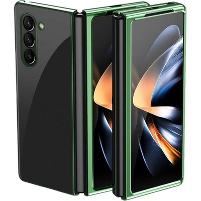 GKK Калъф с Цветна Рамка за Samsung Z Fold 6, Electroplating Case, Зелен (59066011022393)