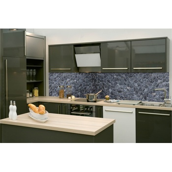 DIMEX ART s. r. o Фототапет за кухня - черна каменна стена 260 x 60 см