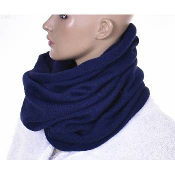 Dámsky šál tunelový tmavo modrý 001
