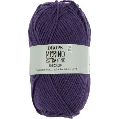 Drops Merino Extra Fine 44 tmavě fialová