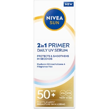 Nivea Sun Праймер за лице със серум 2 в 1, SPF50+, 30 ml