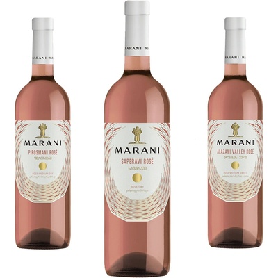 Marani Rose Saperavi gruzínské suché 2021 12% 0,75 l (čistá fľaša)