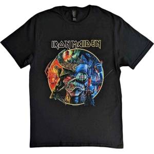Iron Maiden The Future Past Tour '23 Circle Art Black M Риза (IMTEE169MB02)