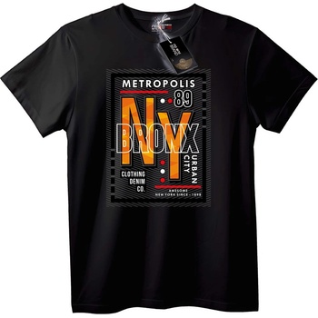 NOONEBRAND Тениска NY Бруклин градска - S, Black